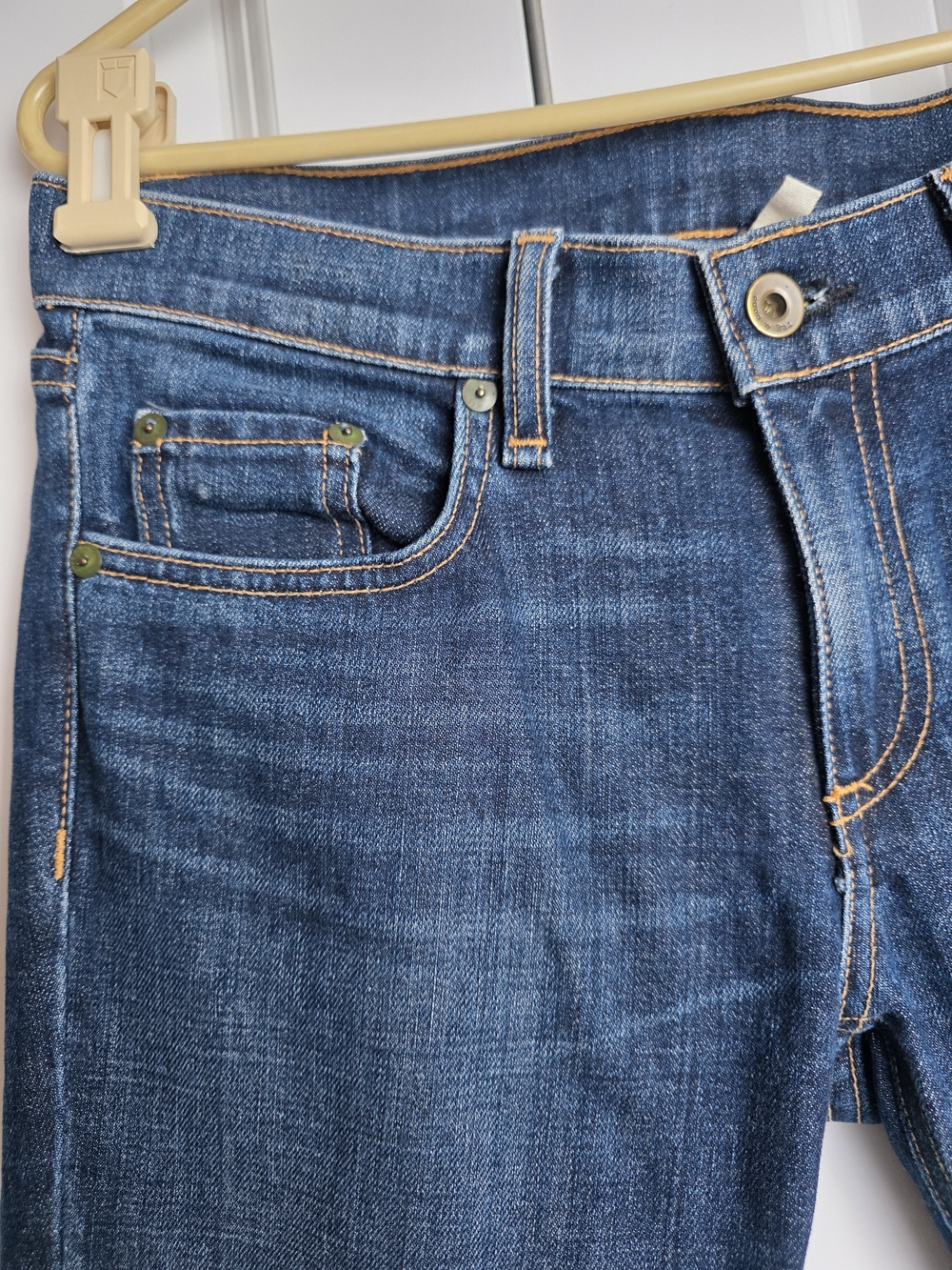 Rag & Bone "Tomboy" Slim Straight Jeans in Aged Dark Wash – Size 27 X 28.5" - Picture 6 of 16
